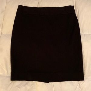 Banana Republic sz 12 black thick knit stretch pencil skirt w/back zip